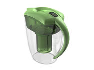 Jarra alcalina verde del agua, jarra alcalina 7,5 - 10,0 del filtro de agua del pH