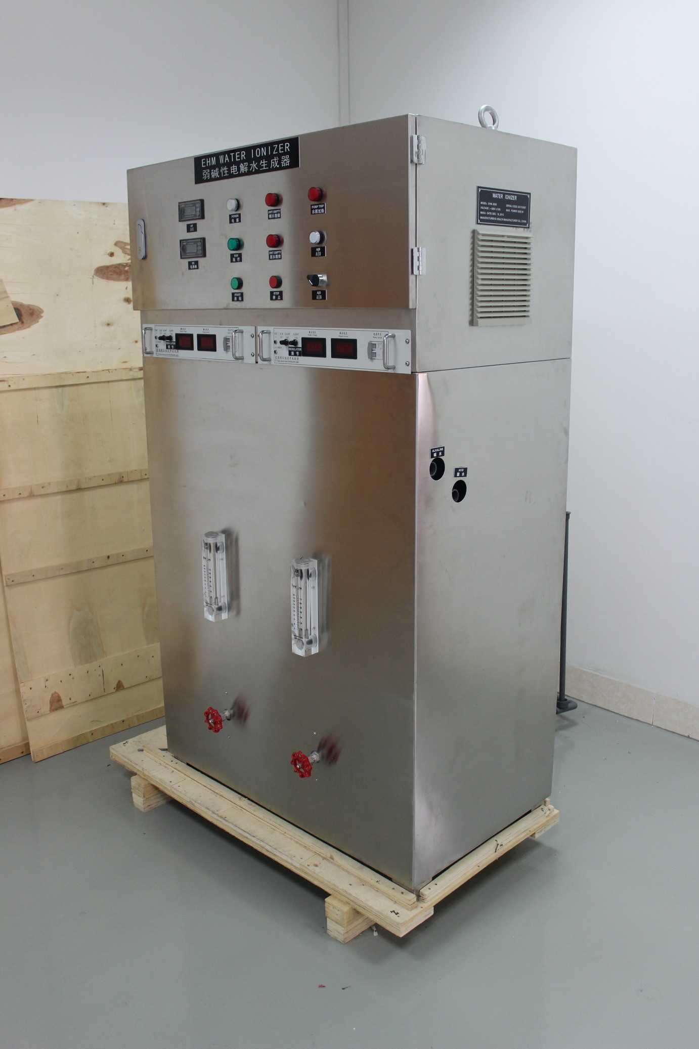 Ionizador del agua de la capacidad grande incoporating con el modelo de sistema industrial del tratamiento de aguas EHM-1000