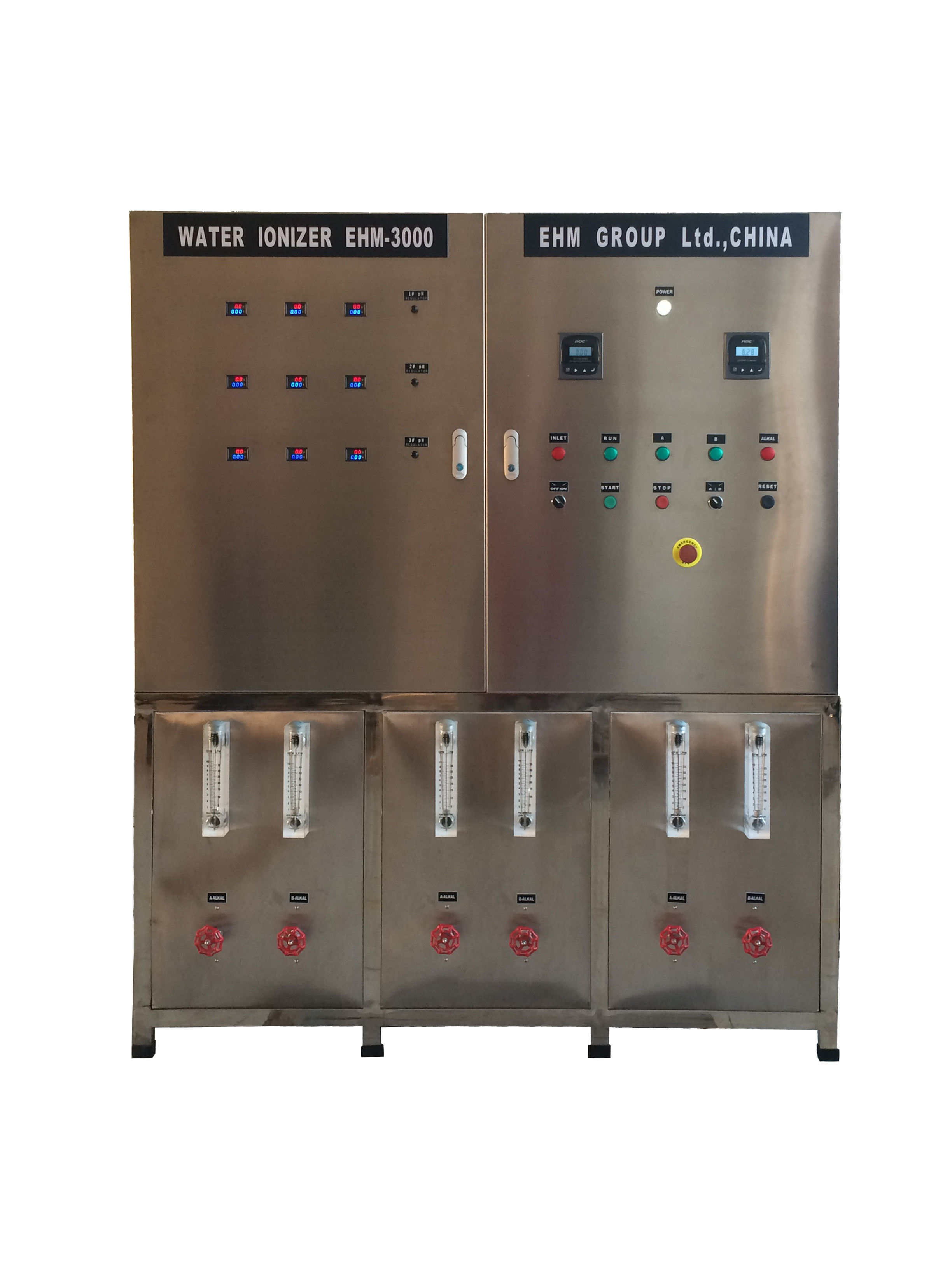 purificador alcalino del ionizador del wate 3000L/hour para el uso industrial y comercial
